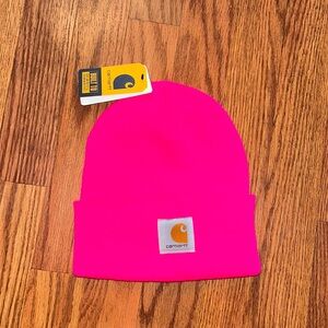 Carhartt pink beanie hat